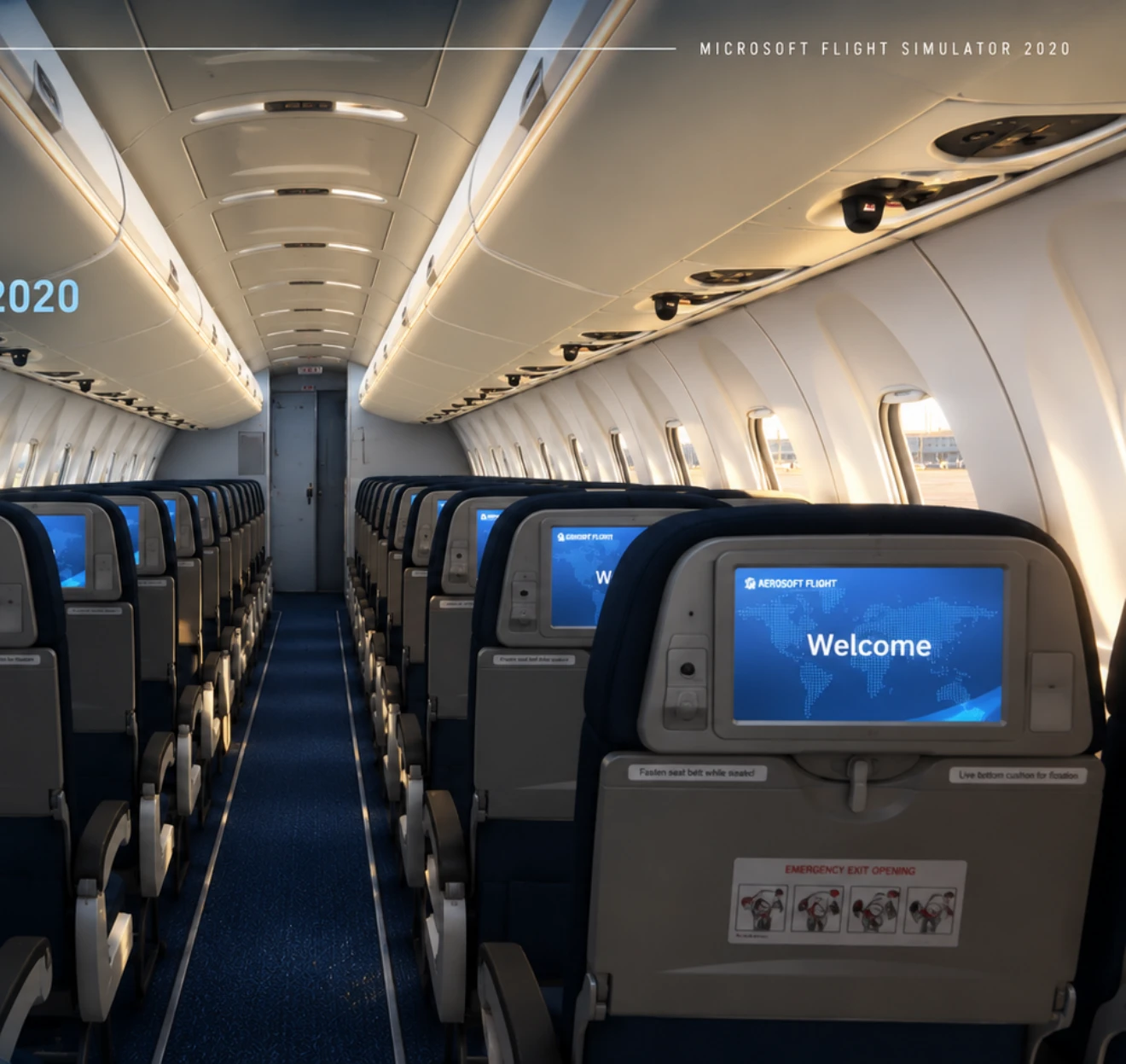 CRJ passenger cabin